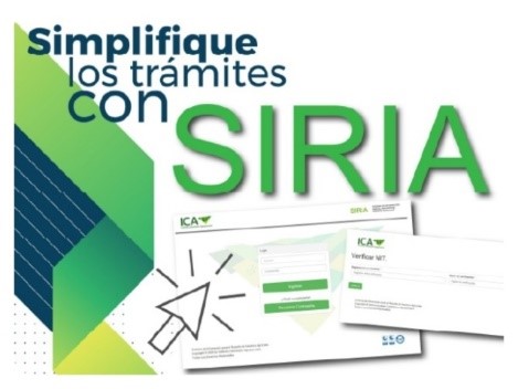 Aplicativo SIRIA del ICA, habilitado hasta el 31 de mayo