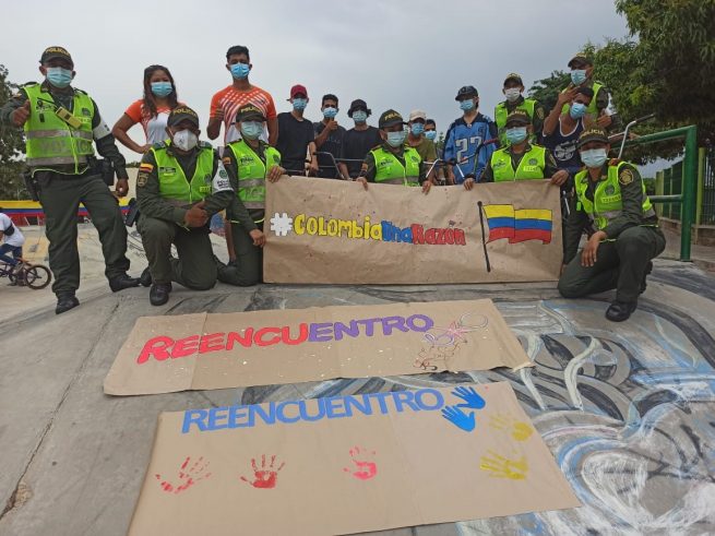La Policía lideró jornada de reencuentro para el deporte en Valledupar