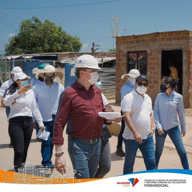 Fonvisocial, MinVivienda y Findeter, realizan recorrido por obra de mejoramiento de barrio