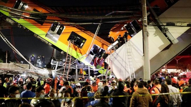 Al menos 23 muertos y 70 heridos por un derrumbe en el metro de México