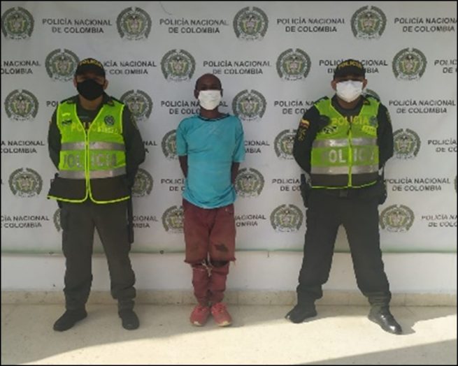 Capturado por orden judicial por los delitos de acto sexual con menor y hurto calificado