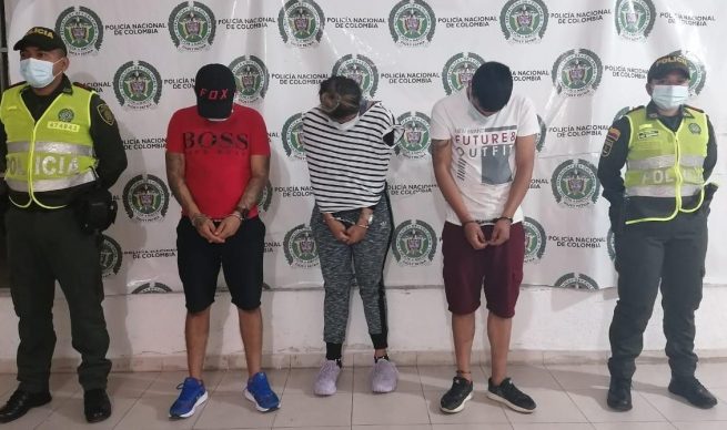 Capturados dos hombres y una mujer por hurto millonario en Pueblo Bello (Cesar)