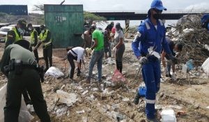 3.200 toneladas de residuos sólidos fueron retiradas del parador turístico de Cuatro Vías (La Guajira)