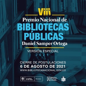 Abierta convocatoria para la segunda versión especial del Premio Nacional de Bibliotecas Públicas
