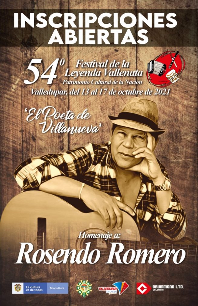 Abiertas las inscripciones para el 54° Festival de la Leyenda Vallenata