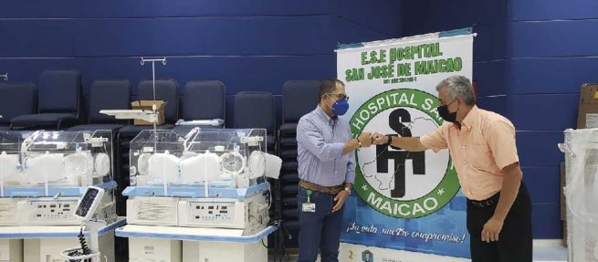 Hospital San José de Maicao recibe dotación de equipos biomédicos a través de la cooperación internacional