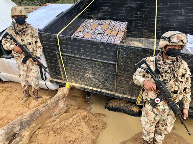 Más de media tonelada de clorhidrato de cocaína fue incautada por el Ejército en la Alta Guajira