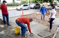 Gerente de Emdupar supervisa reposición de pavimentos y espacios públicos en la ciudad
