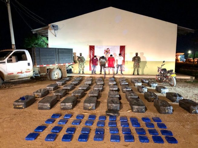 Más de media tonelada de marihuana fue incautada por el Ejército Nacional en La Guajira