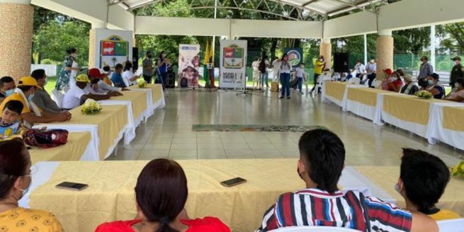 Con actos culturales, sujeto colectivo en San Alberto (Cesar) recibió medida de dignificación