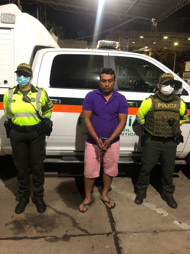 Sindicado de receptación y con antecedentes de otros delitos, capturado en vías del Cesar