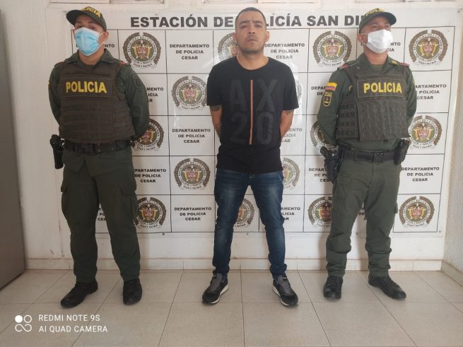 Sindicado de homicidio y de varios delitos, capturada persona en vías del Cesar