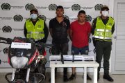 Capturados robando con pistola y arma blanca en Bosconia (Cesar)