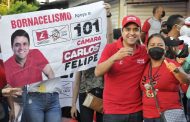 Con un tintón Carlos Felipe Quintero Ovalle, candidato a la Cámara se tomó calles de Valledupar