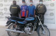 A la cárcel presuntos responsables del hurto de una motocicleta