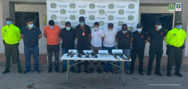 Envían a la cárcel a siete presuntos responsables de delitos relacionados con armas de fuego