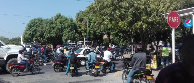 Por medidas que se analizan por ola de inseguridad en Valledupar, motociclistas protestan; Alcaldía se pronuncia