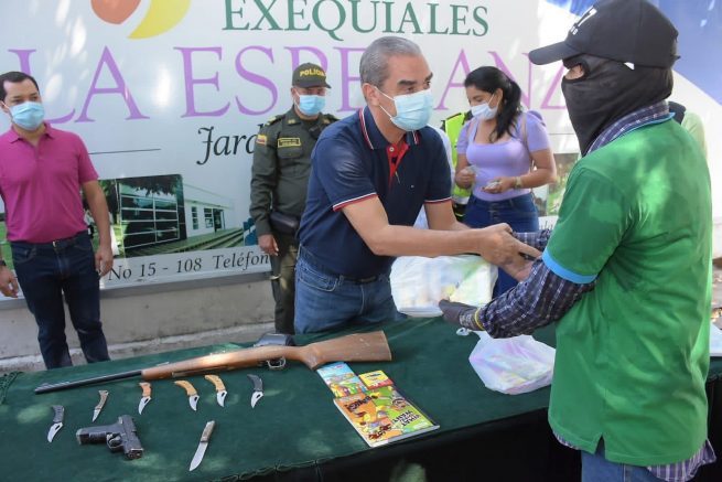 Secretaría de Gobierno de Valledupar acompañó en primera jornada del plan desarme de la policía