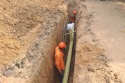 Construcción del alcantarillado sanitario en Saloa avanza en un 40 % estaciones