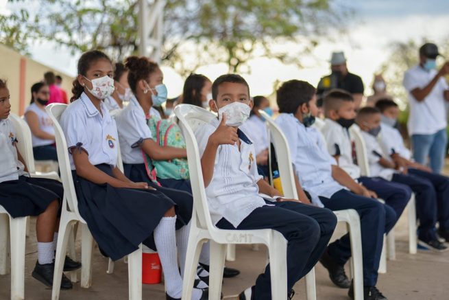 En el colegio ‘Ángela María Suárez’, de Becerril, Gobierno del Cesar inicia construcción del Plan de Infraestructura Educativa