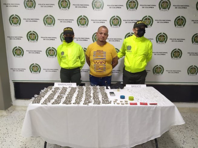Con marihuana y bazuco cayó alias Jota Jota