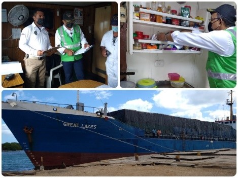 El ICA inspecciona las motonaves internacionales que ingresan a puerto marítimo en La Guajira