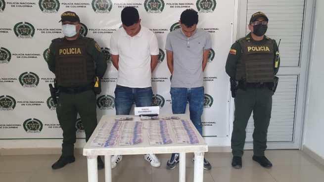 Policía recuperó $ 10 millones y captura a los presuntos delincuentes en Bosconia