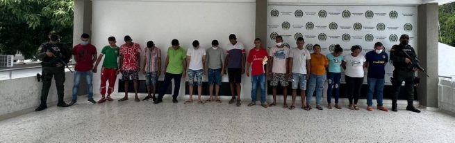 En Valledupar, con la captura de 15 personas, desarticulan la banda “Palermo”