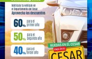“Ruedas en el Cesar, pagas en el Cesar”, estrategia para traslado de vehículos de otras regiones