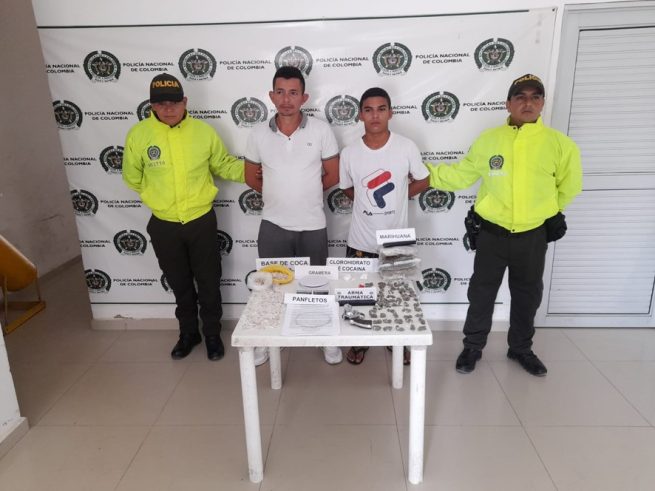 En El Copey, Cesar, capturados dos presuntos integrantes del Clan del Golfo