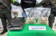 Por transportar base de coca, capturado en el sur del Cesar