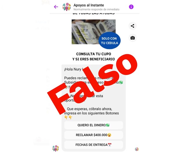Alertan sobre páginas falsas que prometen inscripciones a Ingreso Solidario