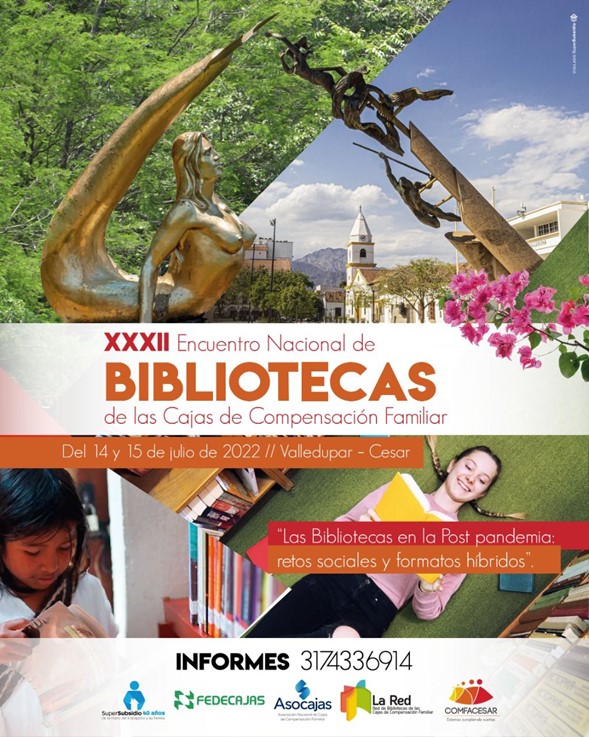 Comfacesar será anfitriona del encuentro nacional de bibliotecas de las Cajas de Compensación