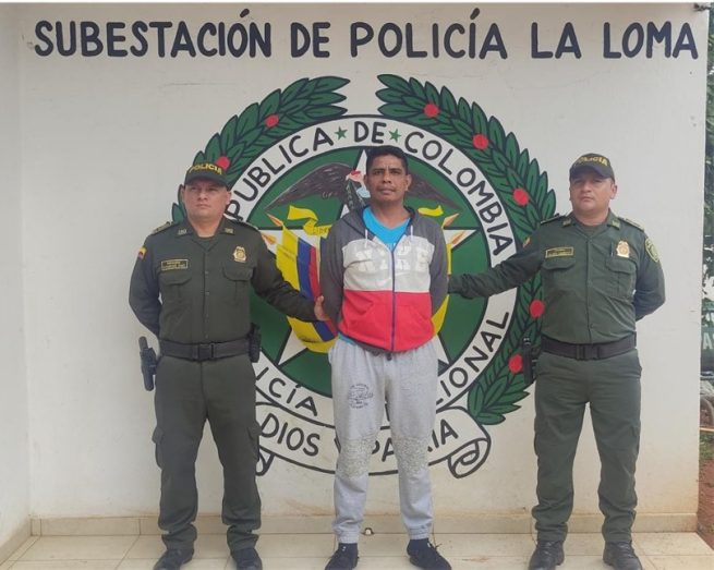 Alias Plinio, sindicado de homicidio y concierto para delinquir, capturado en La Loma, Cesar