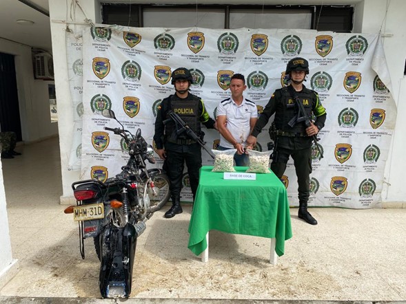 Lo capturan con una caleta con más de 3.000 gramos de base de coca