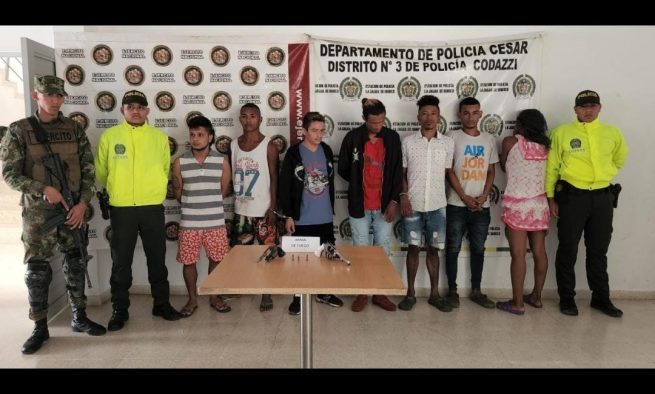 Con la captura de siete personas desmantelan la banda “los Enanos”