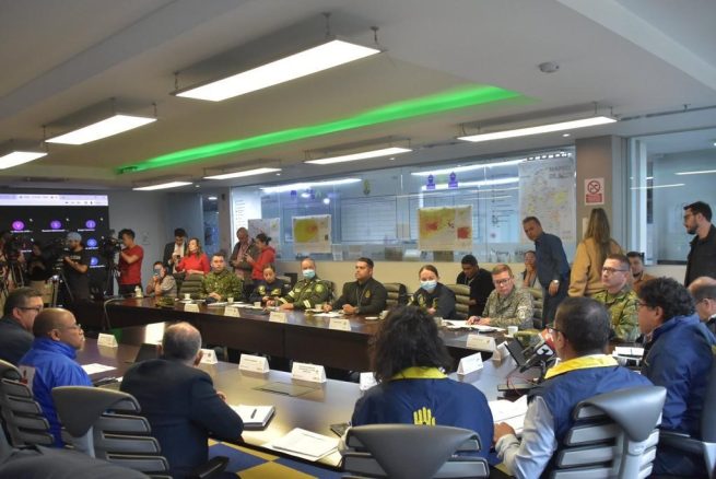 Fondo Adaptación en Sala de Crisis ante ciclón tropical en la Región Caribe