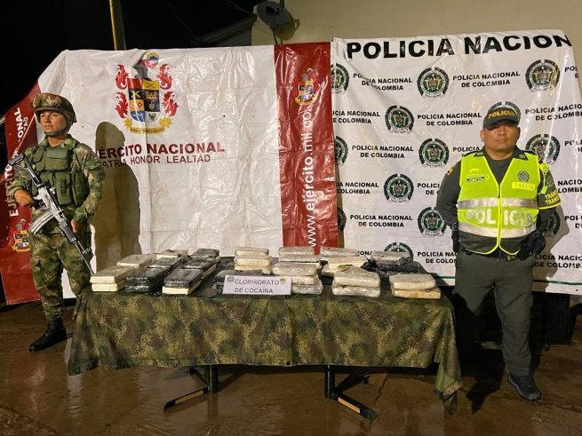 23 kilogramos de clorhidrato de cocaína fueron incautados por el Ejército en la Media Guajira