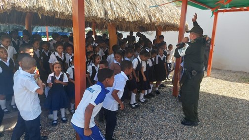 En el corregimiento de Guacoche, Policía celebró el Día de la Cultura Africana y Afrodescendiente