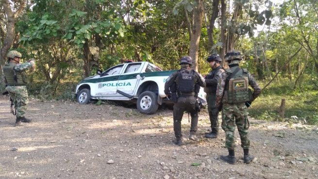 Comandante de Policía Cesar hace presencia en La Gloria por atentado contra una patrulla