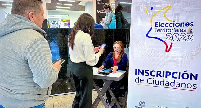 Habilitan más de 340 puntos móviles de inscripción de ciudadanos para votar en elecciones de 2023