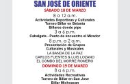 Corregimiento de San José de Oriente (La Paz), preparado para sus fiestas patronales
