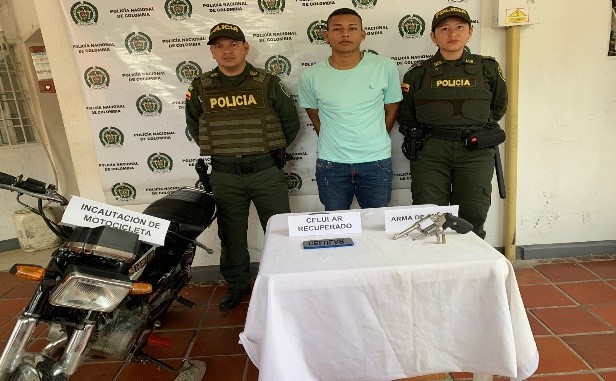 Sindicado de porte de arma de fuego y hurto agravado, capturado hombre en San Alberto