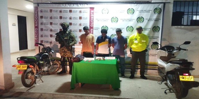 Armados y con reses hurtadas, capturadas tres personas en Aguachica