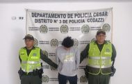 Cayó en La Jagua de Ibirico presunto homicida