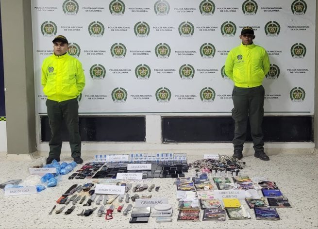 Esto fue lo que se halló en intervención de la Permanente Central de Policía de Valledupar
