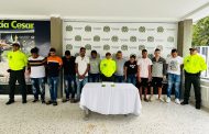 Entre Valledupar, Codazzi y Aguachica, capturaron a 12 personas dedicadas al hurto