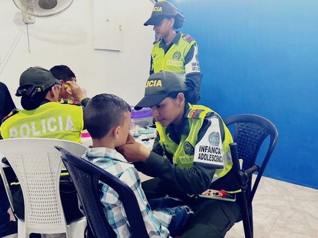 Policía de Infancia y Adolescencia adelantó jornada integral de recreación y salud en la fundación fuentes de vida