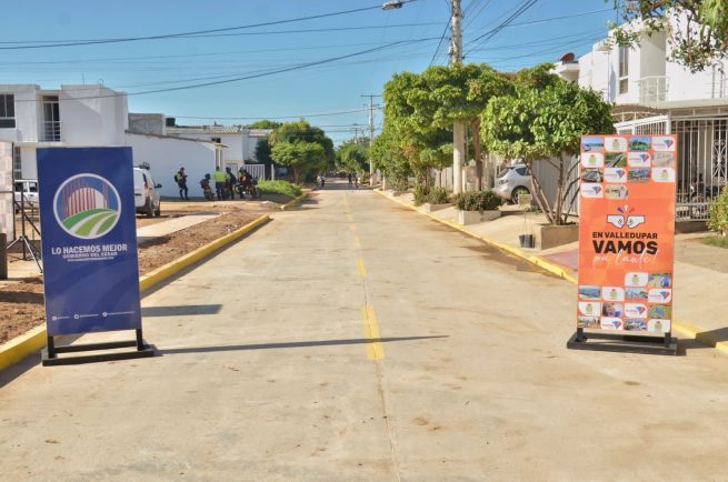 Gobernación del Cesar y Alcaldía de Valledupar entregaron nueva vía en la Comuna 4