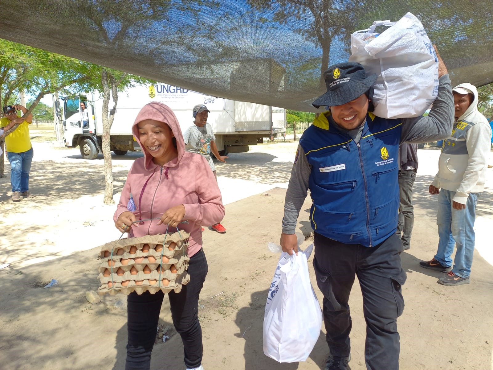 La UNGRD entrega alimentos a comunidades de La Guajira para ‘Hambre Cero’